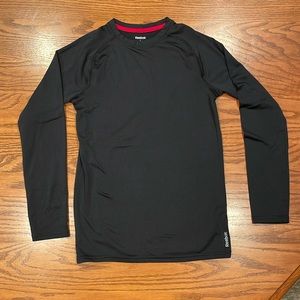 boys reebok speedwick athletic long sleeve shirt youth size large (14-16)
